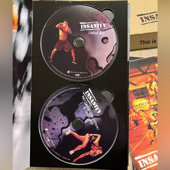 INSANITY - 60 Day Total Body Conditioning - 13 DVD Set - VGC - Missing Meal Plan - Picture 6 of 8